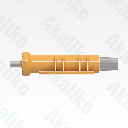 Side view of replacement rear suspension hydraulic cylinder for Caterpillar 775G dump truck, OEM part number 441-5252