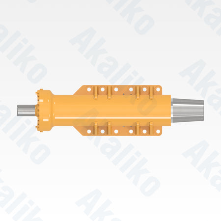 Top view of replacement rear suspension hydraulic cylinder for Caterpillar 775G dump truck, OEM part number 441-5252