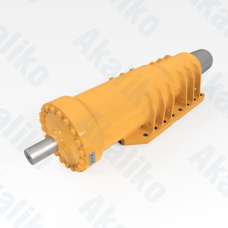 Replacement front suspension hydraulic cylinder for Caterpillar 777D dump truck, OEM part number 299-5433, aftermarket heavy equipment parts