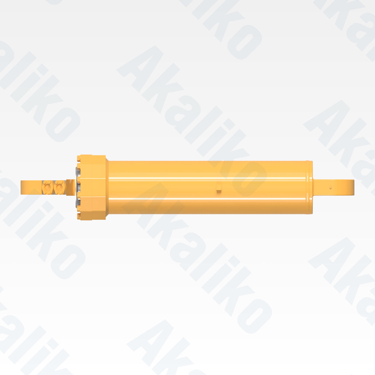 Top view of replacement hoist hydraulic cylinder for Caterpillar 777D/777F/777G dump truck, OEM part number 171-1232