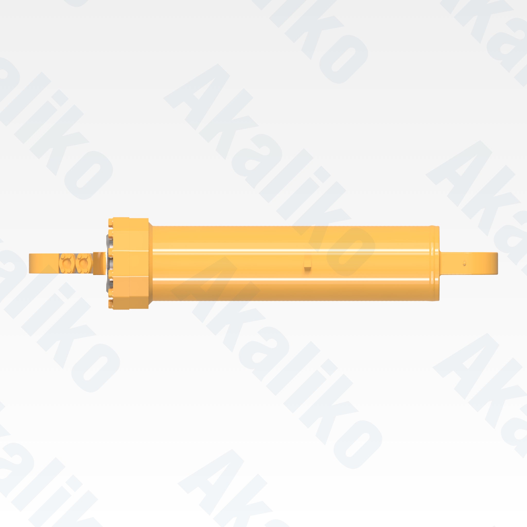 Top view of replacement hoist hydraulic cylinder for Caterpillar 777D/777F/777G dump truck, OEM part number 171-1232