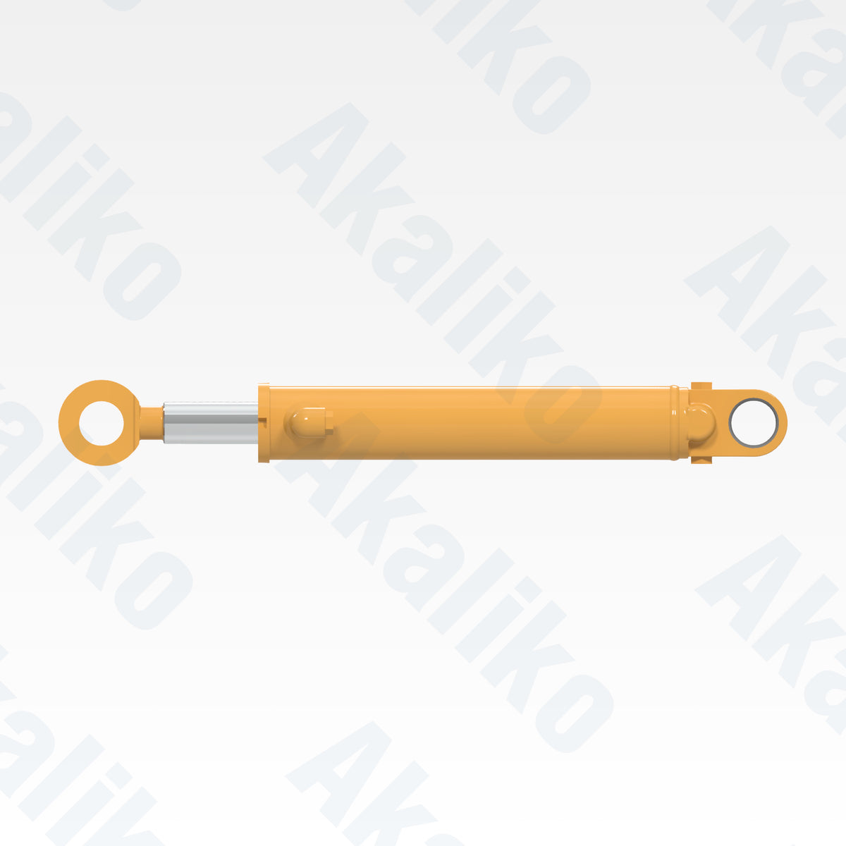 Side view of replacement steering hydraulic cylinder for Caterpillar 777D dump truck, OEM part number 105-2440