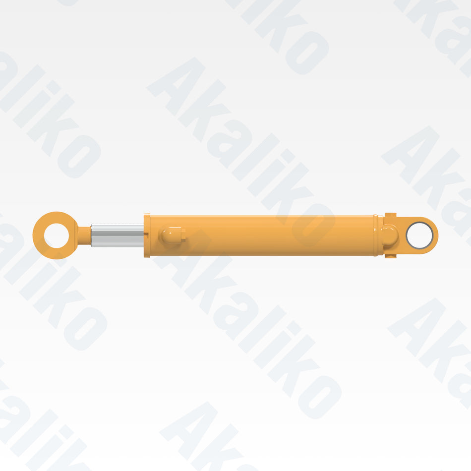 Side view of replacement steering hydraulic cylinder for Caterpillar 777D dump truck, OEM part number 105-2440
