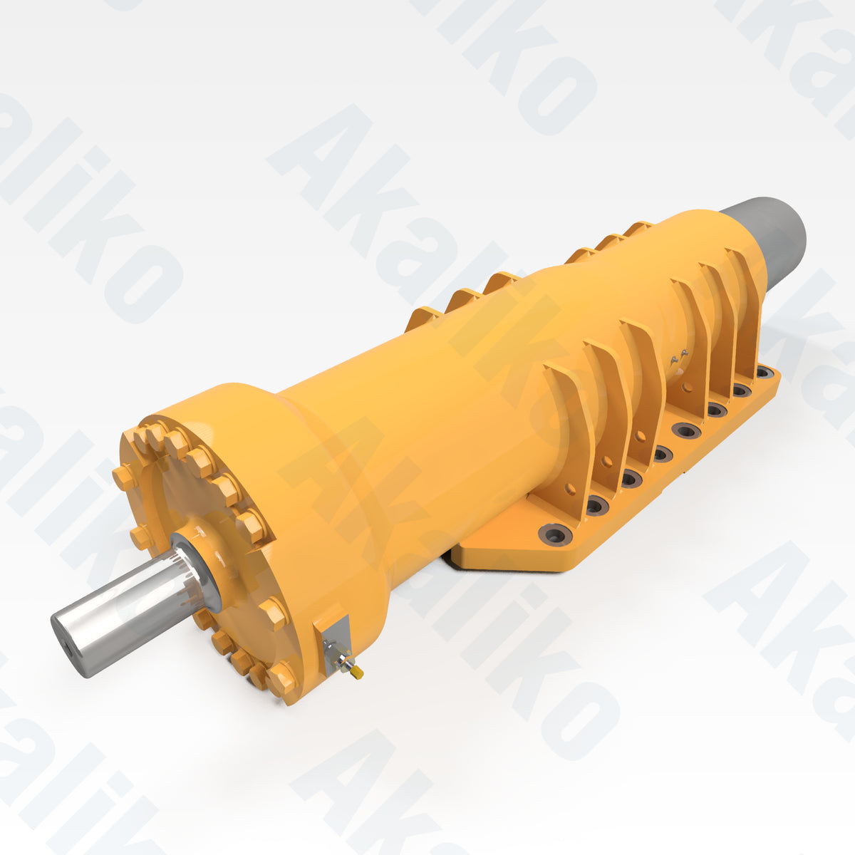 Replacement front suspension hydraulic cylinder for Caterpillar 777F/777G dump truck, OEM part number 335-6352, aftermarket heavy equipment parts