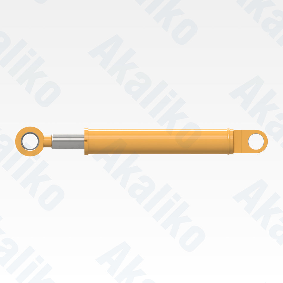 Side view of replacement steering hydraulic cylinder for Caterpillar 777F/777G dump truck, OEM part number 417-0582