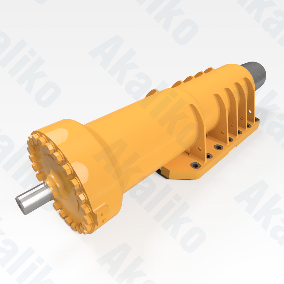 Replacement front suspension hydraulic cylinder for Caterpillar 785C/785D dump truck, OEM part number 297-1492, aftermarket heavy equipment parts