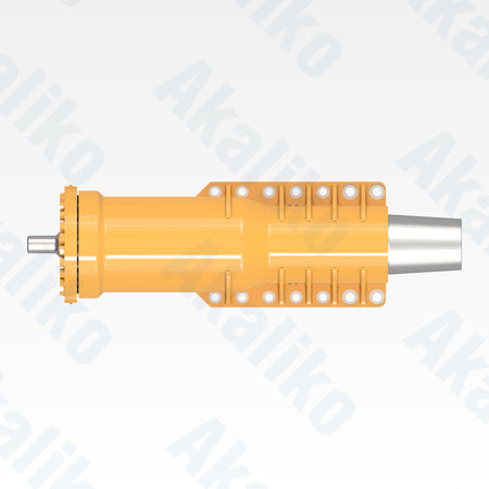 Top view of replacement front suspension hydraulic cylinder for Caterpillar 785C/785D dump truck, OEM part number 311-7785