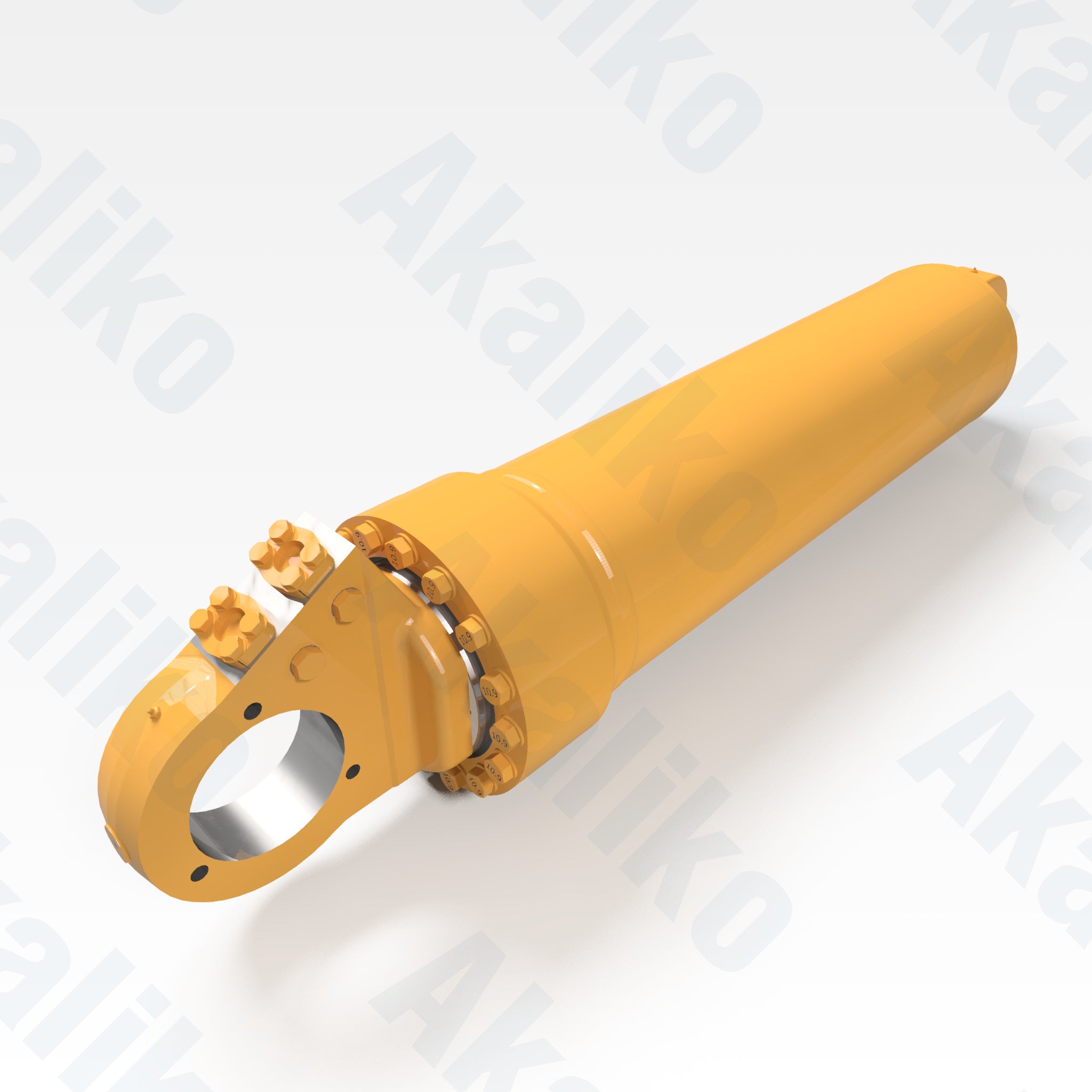 Replacement hoist hydraulic cylinder for Caterpillar 785C/785D dump truck, OEM part number 4T-5931, aftermarket heavy equipment parts