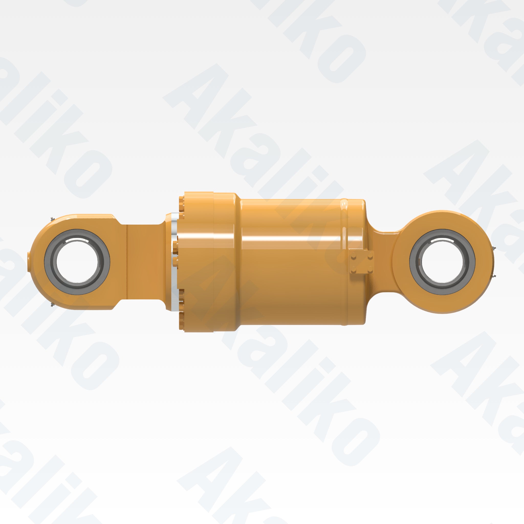 Side view of replacement rear suspension hydraulic cylinder for Caterpillar 785C/785D dump truck, OEM part number 311-7789