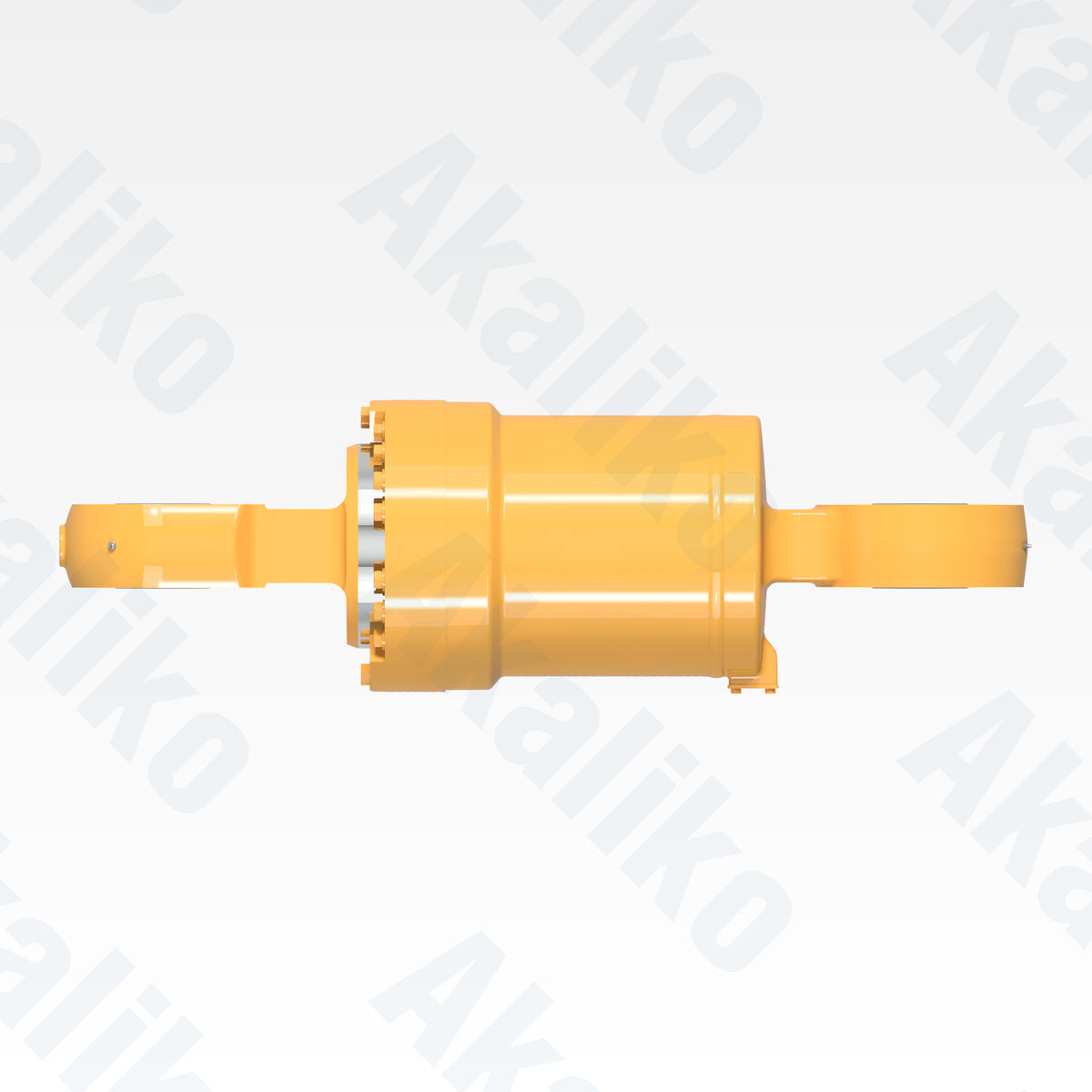 Top view of replacement rear suspension hydraulic cylinder for Caterpillar 785C/785D dump truck, OEM part number 311-7789