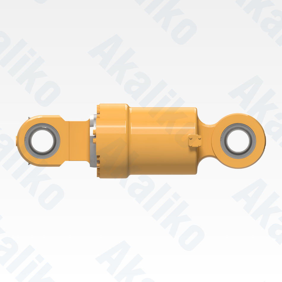 Side view of replacement rear suspension hydraulic cylinder for Caterpillar 785C/785D dump truck, OEM part number 456-8724