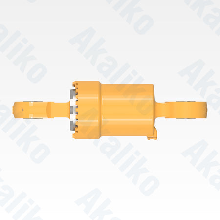 Top view of replacement rear suspension hydraulic cylinder for Caterpillar 785C/785D dump truck, OEM part number 456-8724