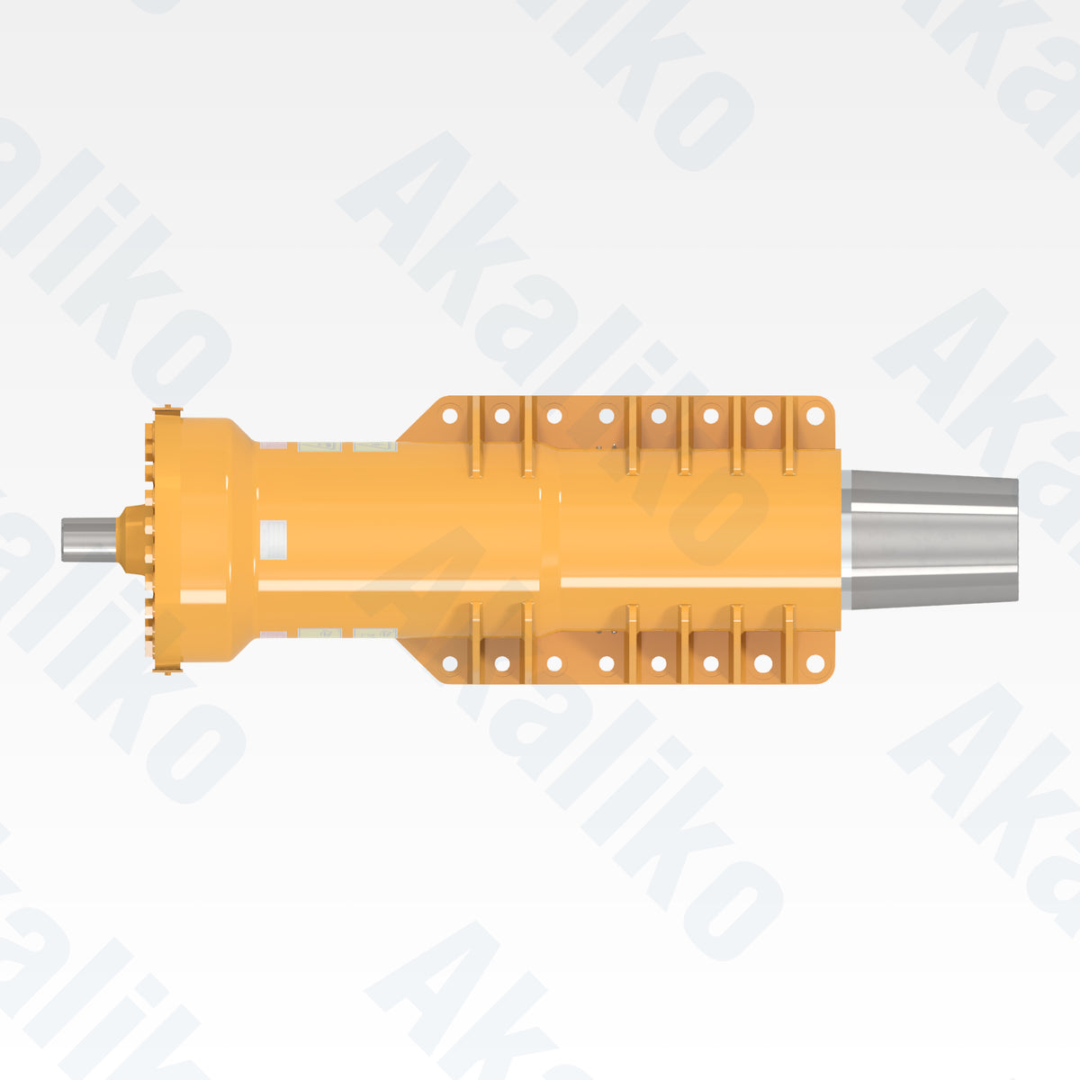 Top view of replacement front suspension hydraulic cylinder for Caterpillar 789B dump truck, OEM part number 347-7423