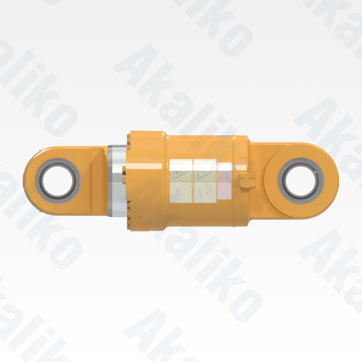Side view of replacement rear suspension hydraulic cylinder for Caterpillar 789B dump truck, OEM part number 439-7437