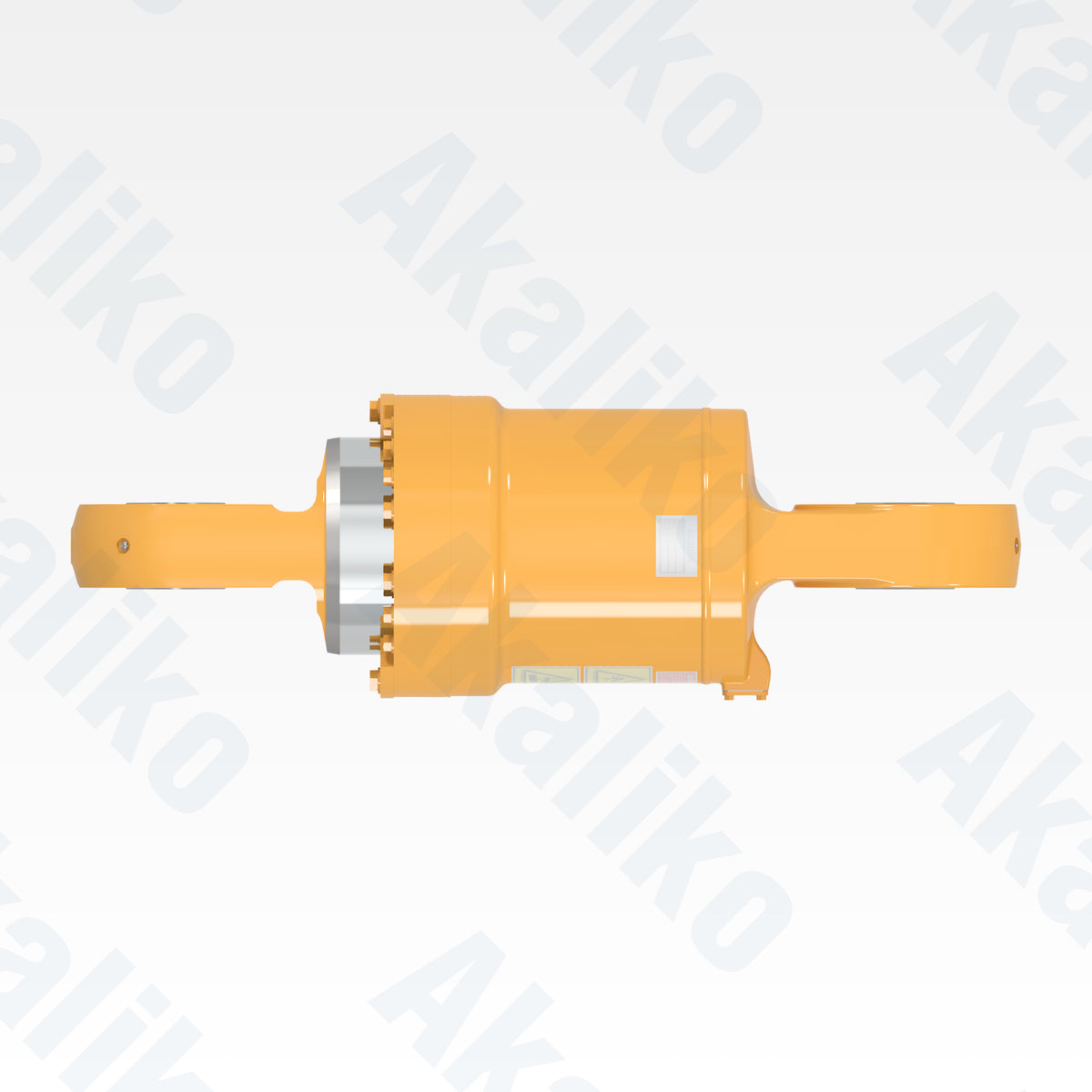 Top view of replacement rear suspension hydraulic cylinder for Caterpillar 789B dump truck, OEM part number 439-7437