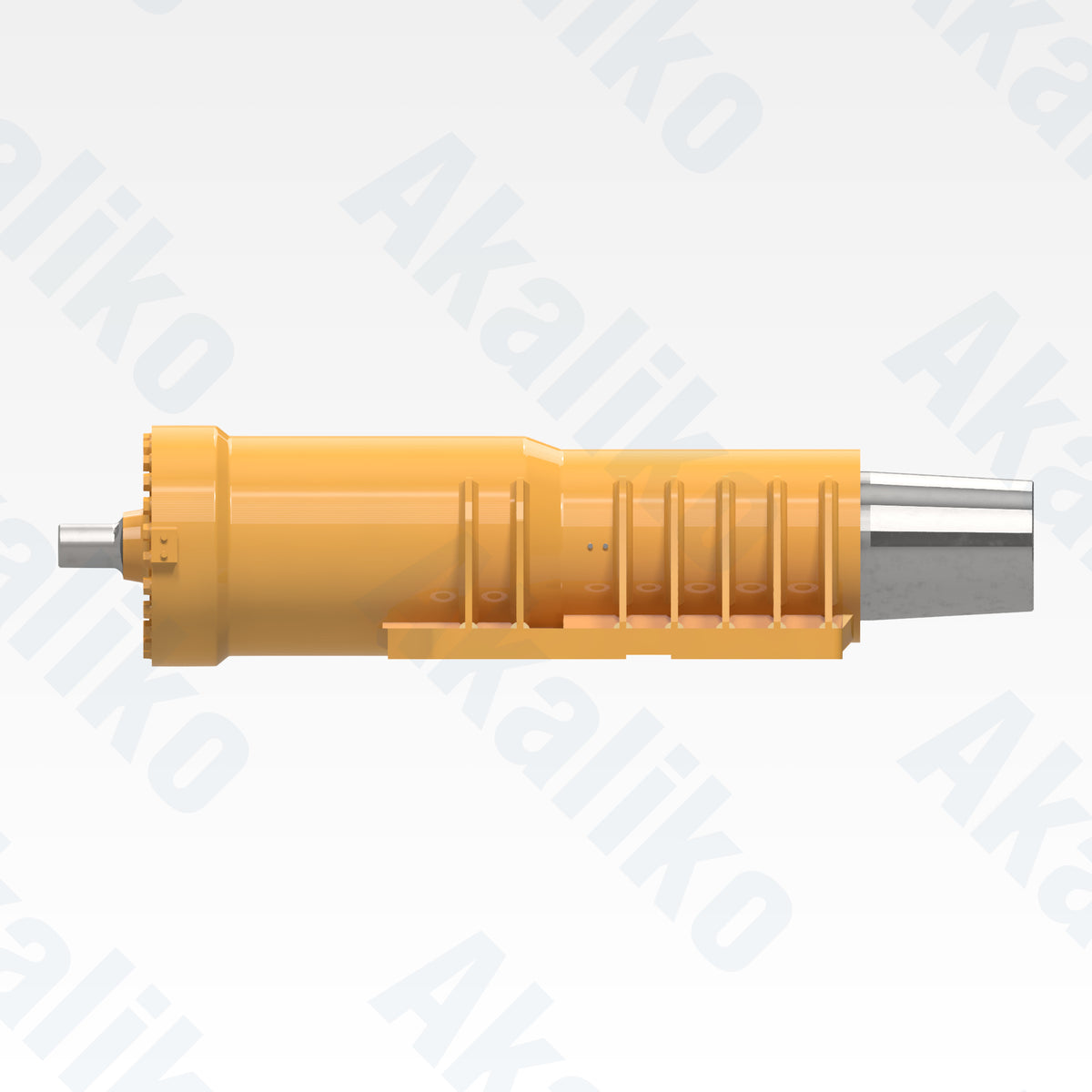 Side view of replacement front suspension hydraulic cylinder for Caterpillar 793D dump truck, OEM part number 284-8014