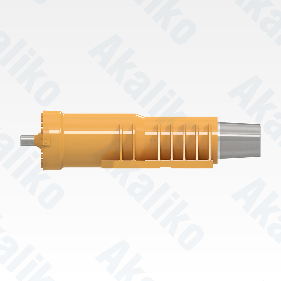 Side view of replacement front suspension hydraulic cylinder for Caterpillar 793D/793F dump truck, OEM part number 295-5706