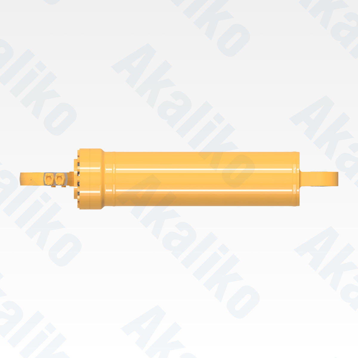 Top view of replacement hoist hydraulic cylinder for Caterpillar 793D dump truck, OEM part number 121-2071