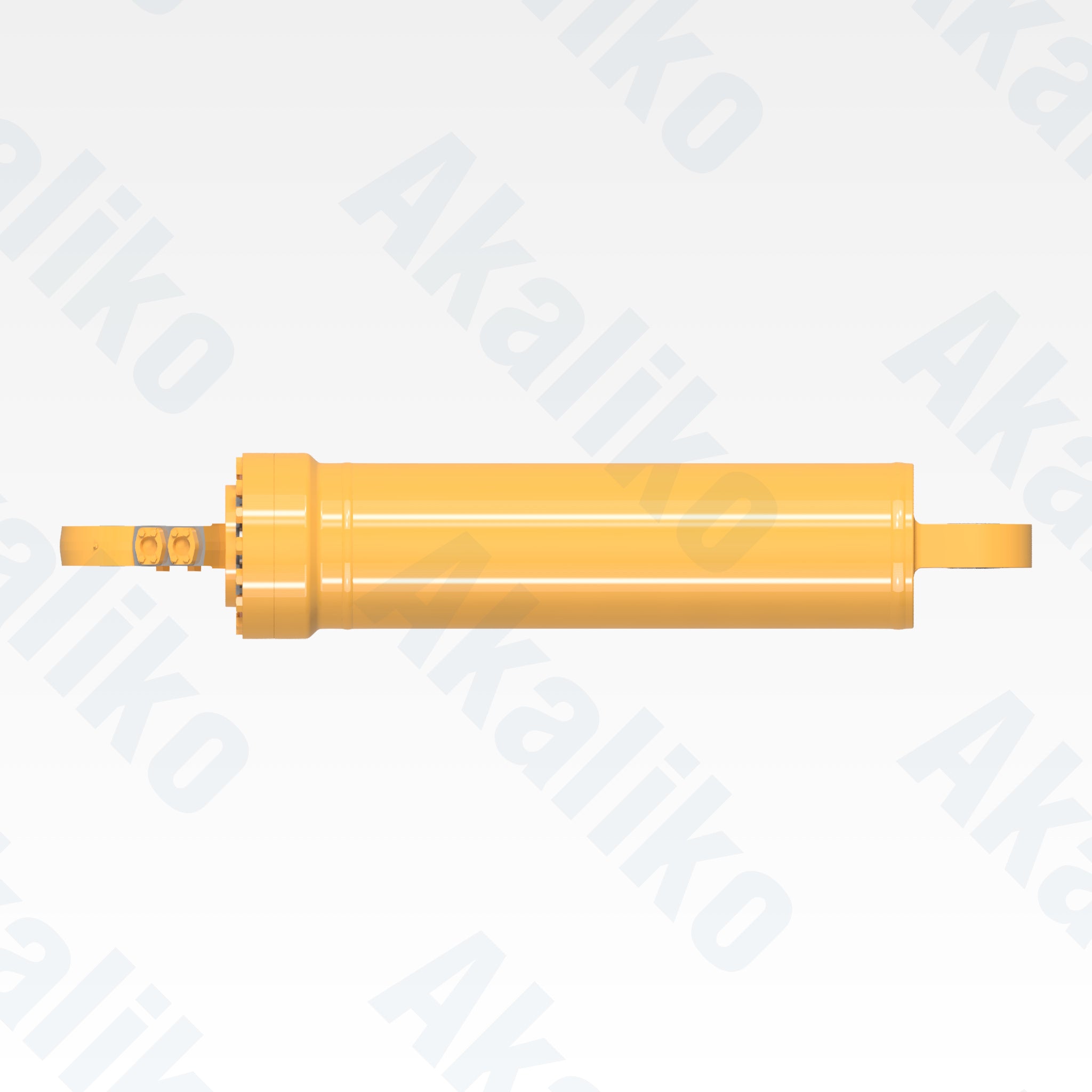Top view of replacement hoist hydraulic cylinder for Caterpillar 793D dump truck, OEM part number 121-2071