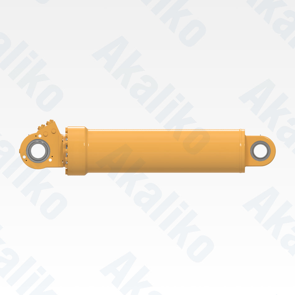 Side view of replacement hoist hydraulic cylinder for Caterpillar 793D/793F dump truck, OEM part number 295-5708