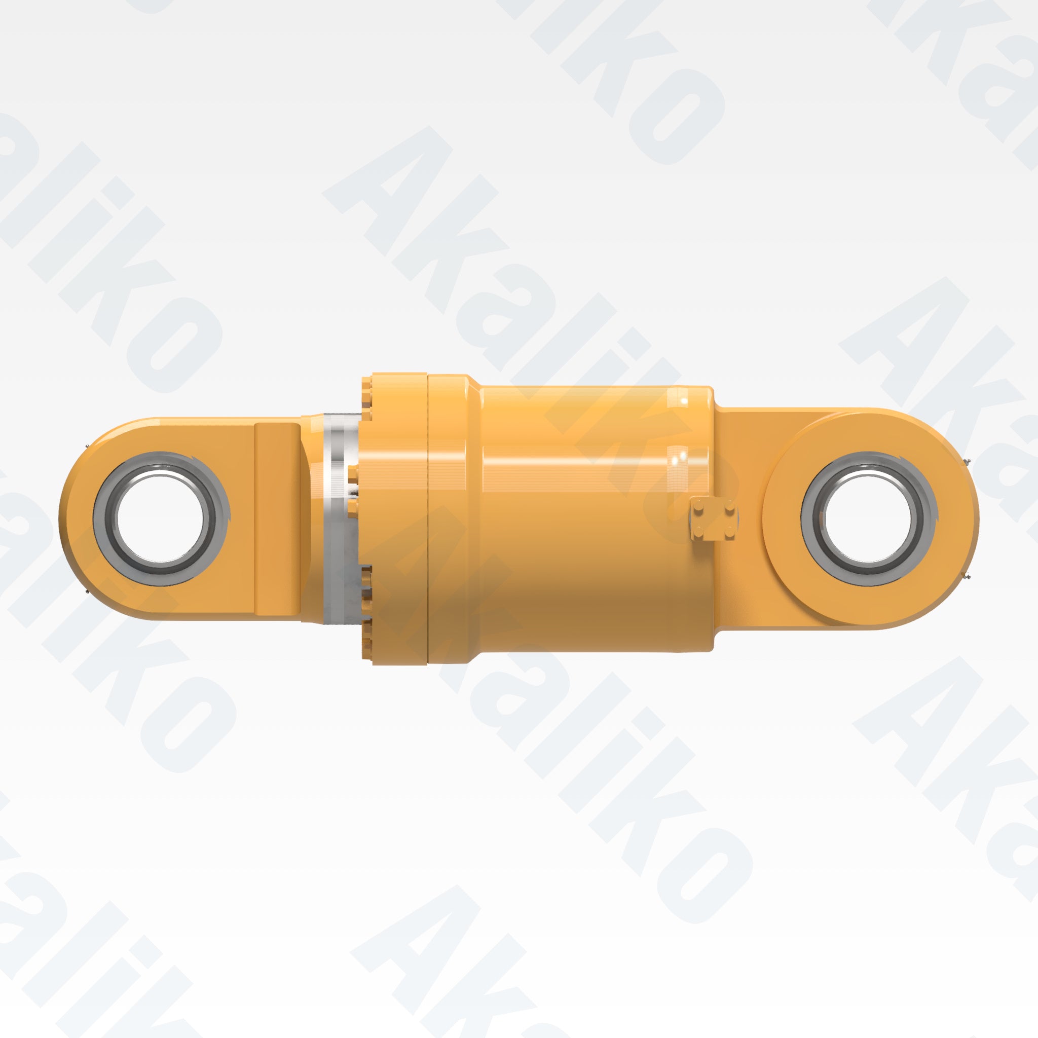 Side view of replacement rear suspension hydraulic cylinder for Caterpillar 793D dump truck, OEM part number 284-8016