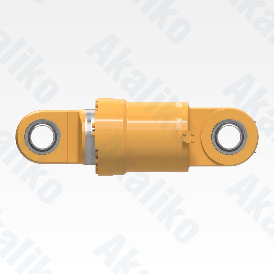 Side view of replacement rear suspension hydraulic cylinder for Caterpillar 793D dump truck, OEM part number 284-8016