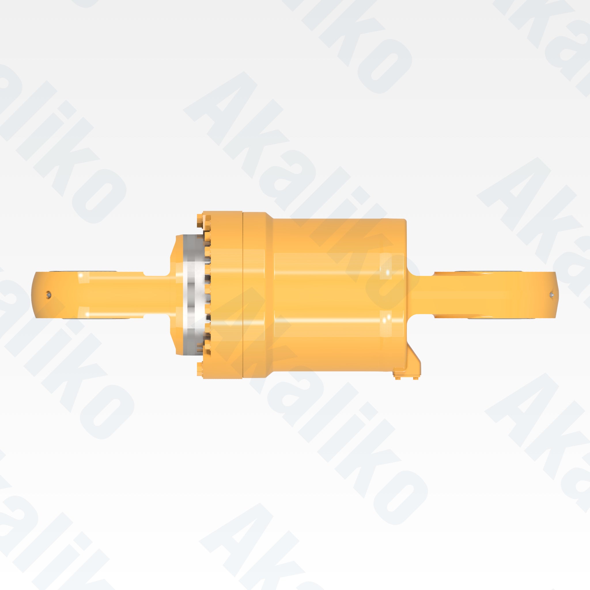 Top view of replacement rear suspension hydraulic cylinder for Caterpillar 793D dump truck, OEM part number 284-8016