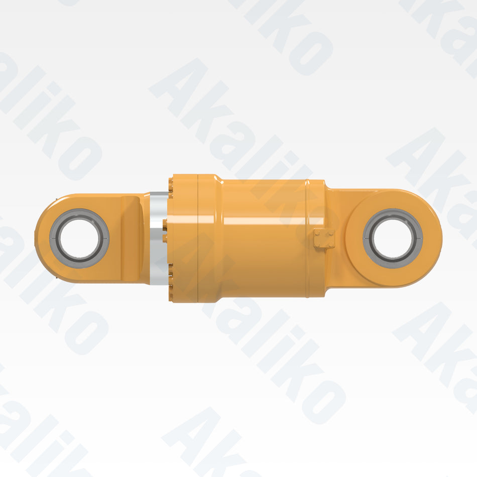 Side view of replacement rear suspension hydraulic cylinder for Caterpillar 793D/793F dump truck, OEM part number 295-5709