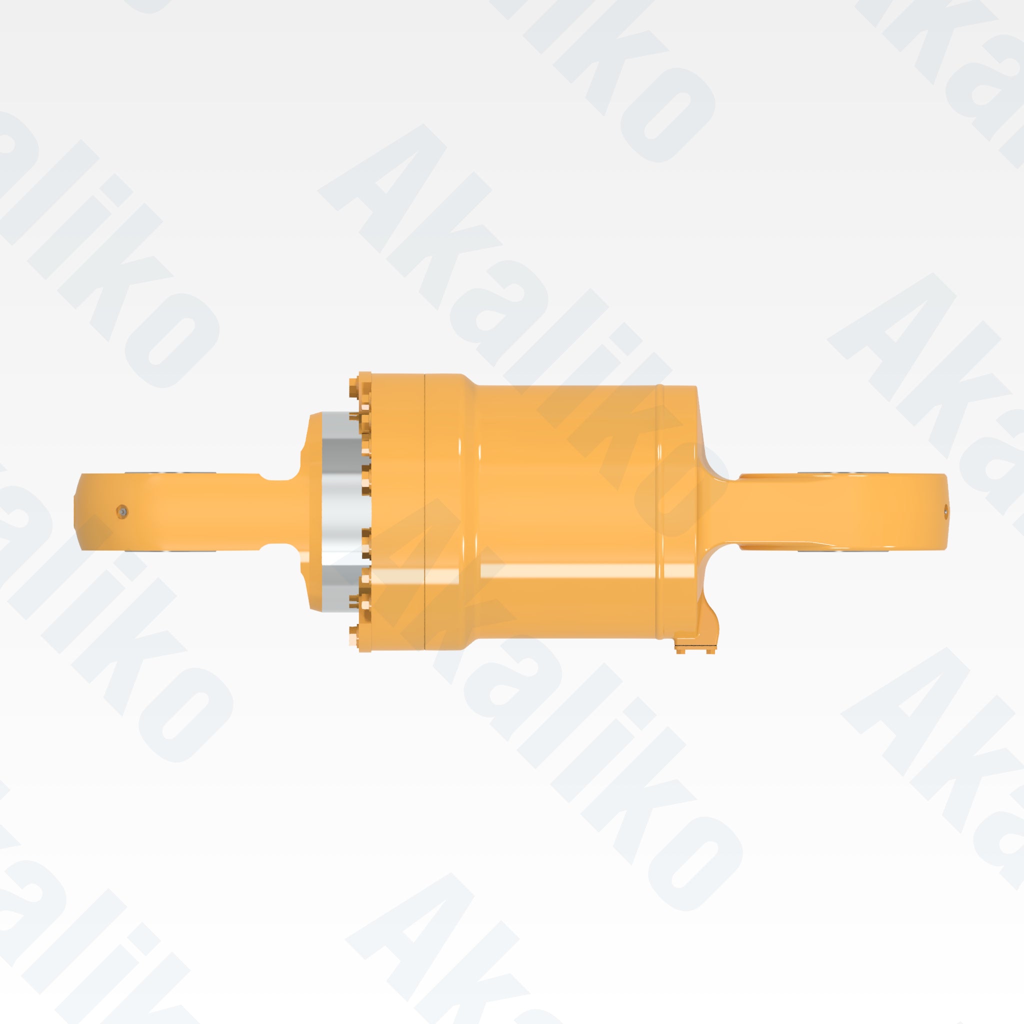 Top view of replacement rear suspension hydraulic cylinder for Caterpillar 793D/793F dump truck, OEM part number 295-5709