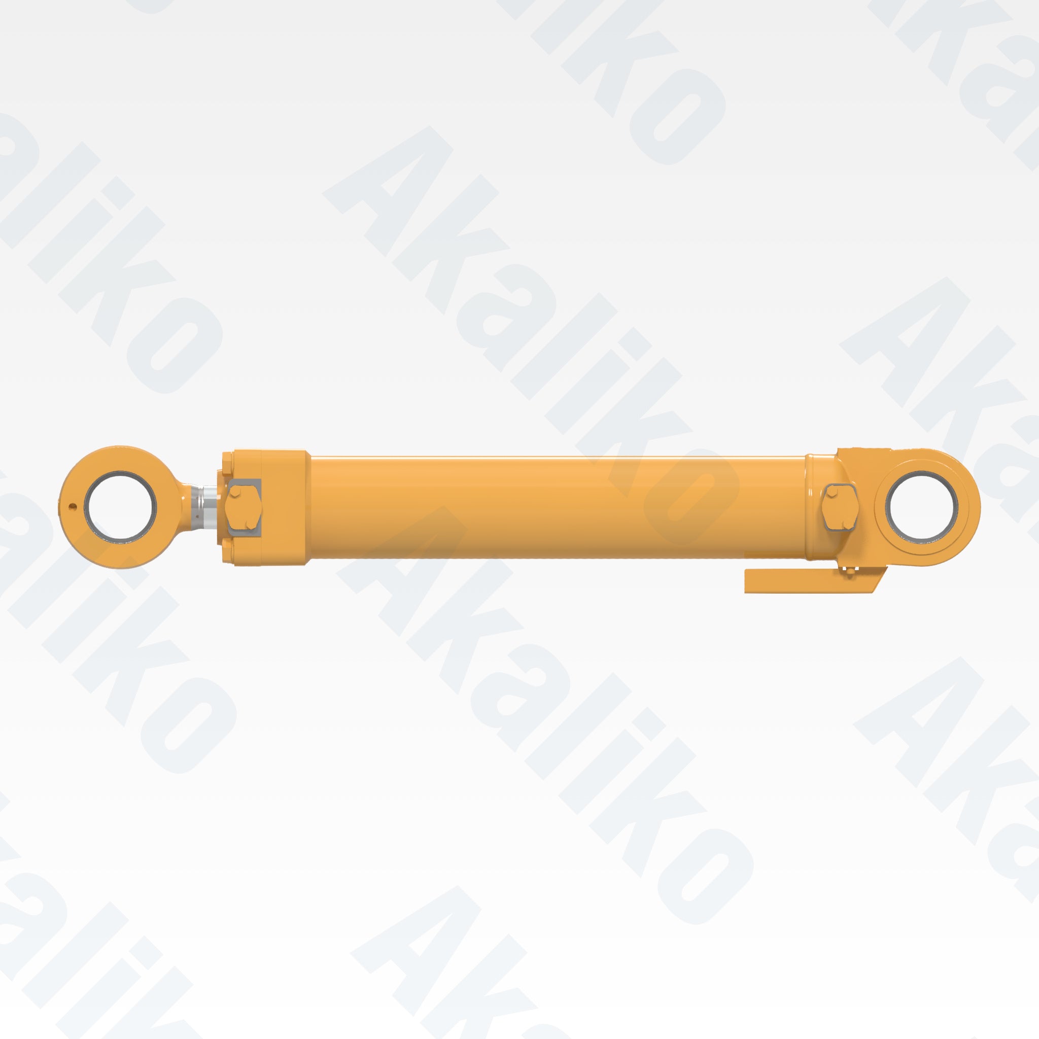 Side view of replacement steering hydraulic cylinder for Caterpillar 793F dump truck, OEM part number 623-9953