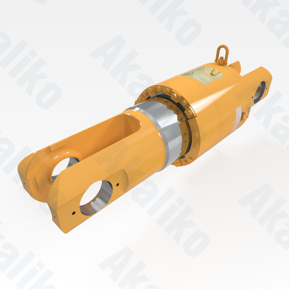 Replacement rear suspension hydraulic cylinder for Caterpillar 794 AC dump truck, OEM part number 587-7252, aftermarket heavy equipment parts