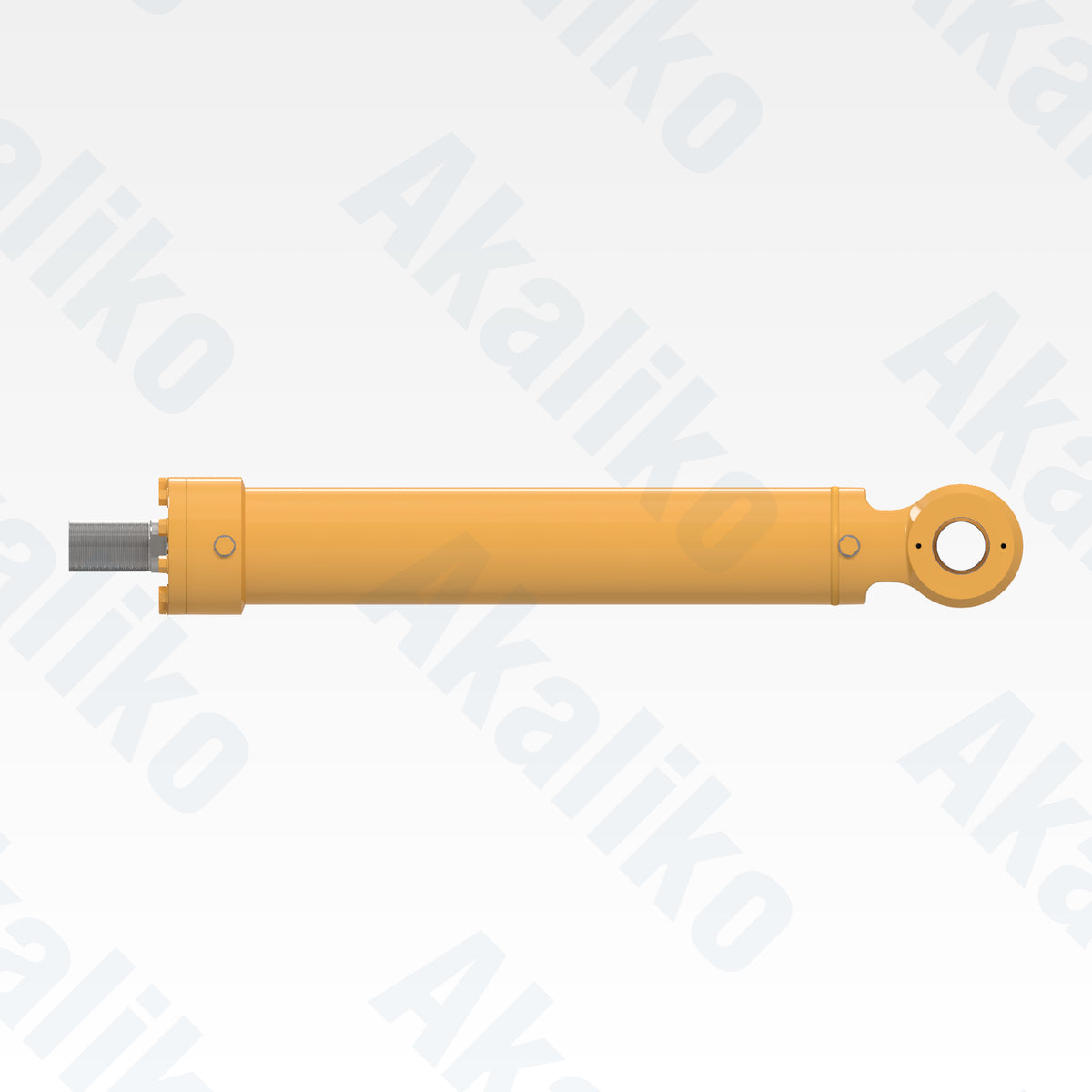 Side view of replacement steering hydraulic cylinder for Caterpillar 794 AC dump truck, OEM part number 553-3903