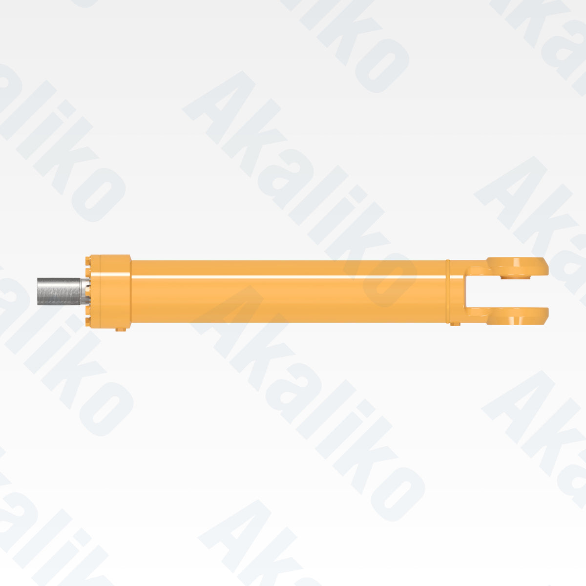 Top view of replacement steering hydraulic cylinder for Caterpillar 794 AC dump truck, OEM part number 553-3903