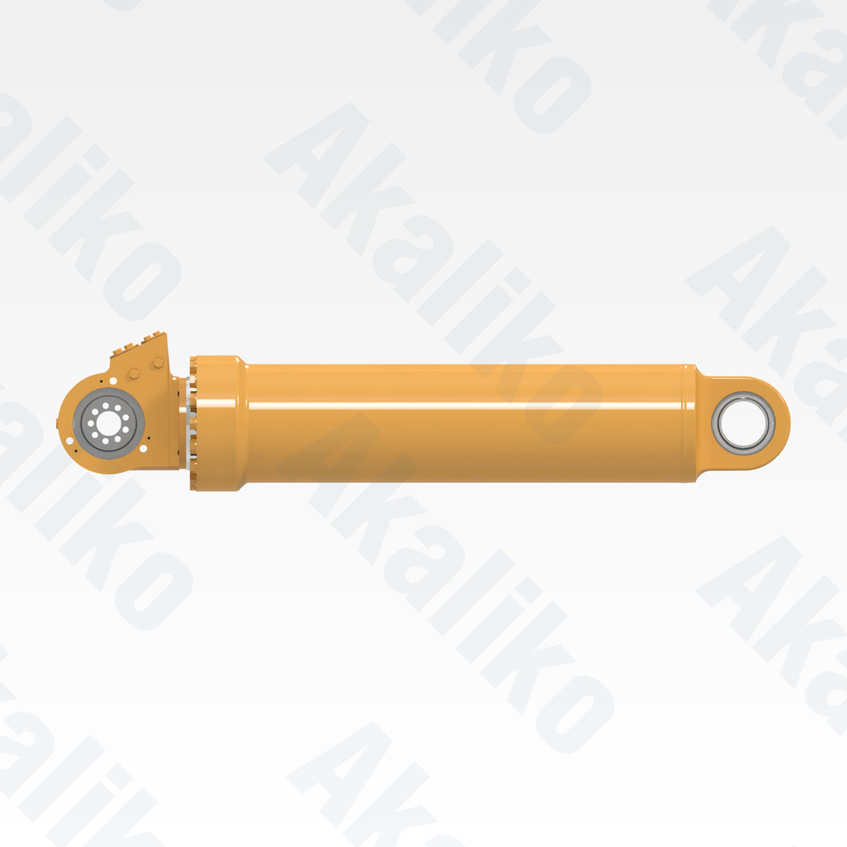 Side view of replacement hoist hydraulic cylinder for Caterpillar 797F dump truck, OEM part number 289-8616
