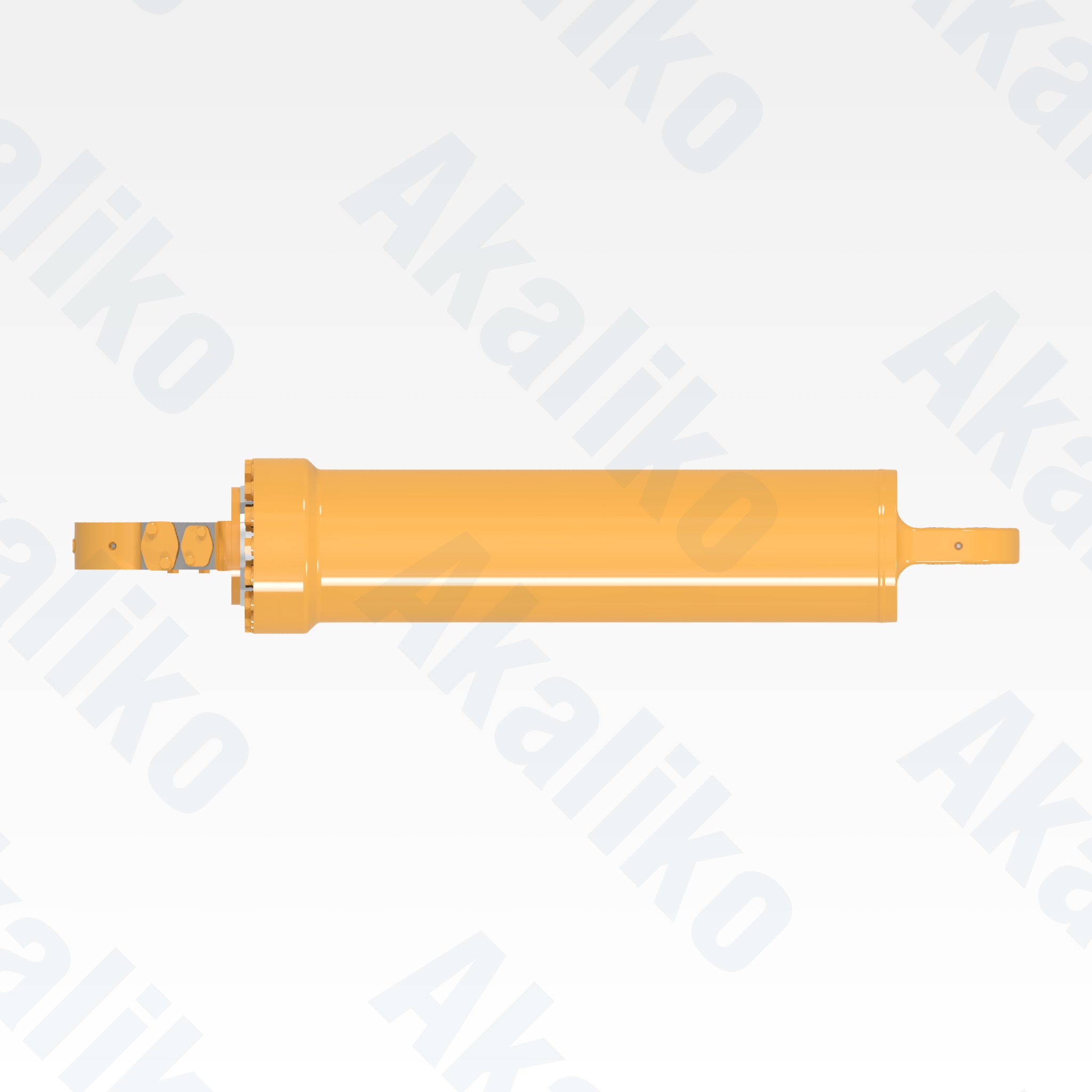 Top view of replacement hoist hydraulic cylinder for Caterpillar 797F dump truck, OEM part number 289-8616