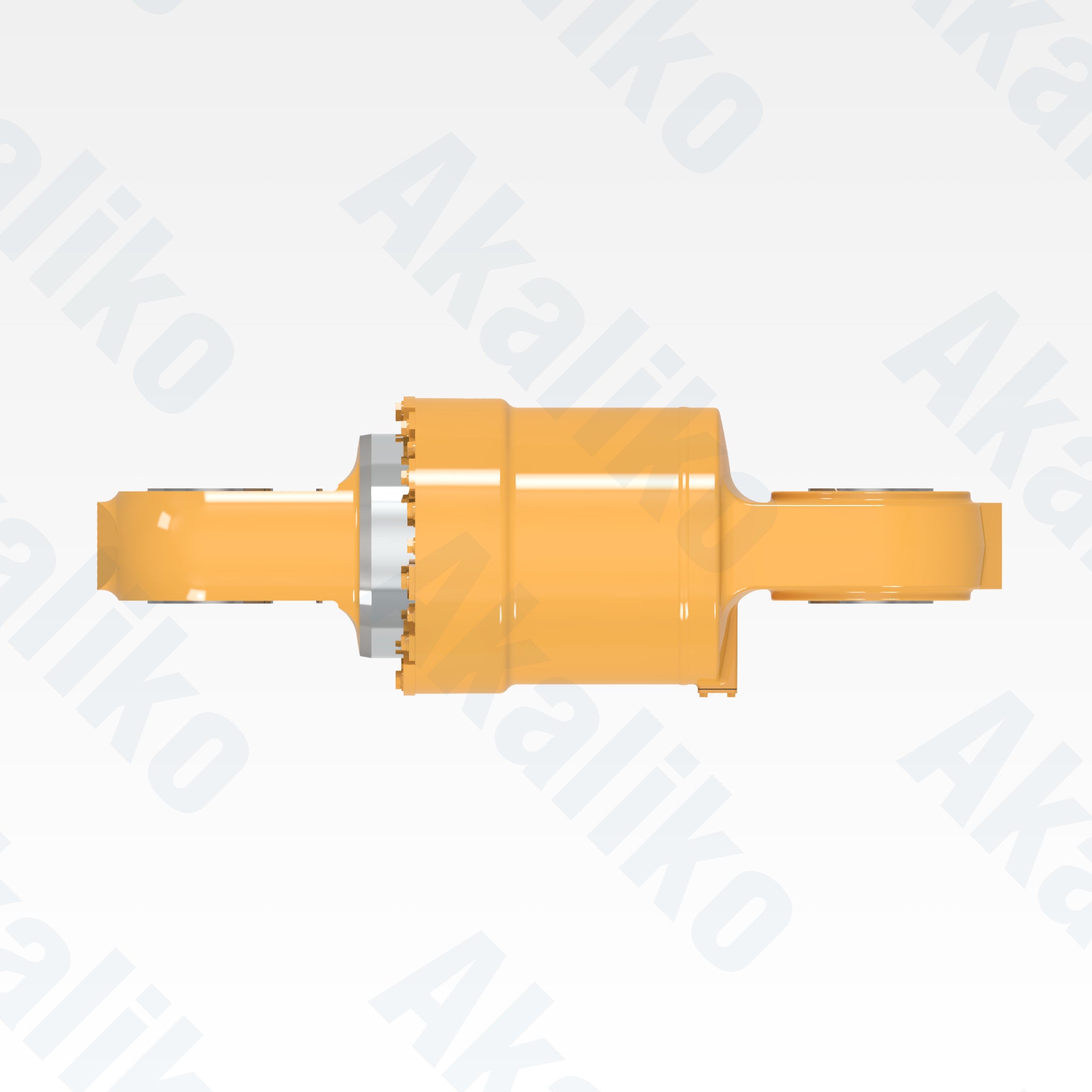 Top view of replacement rear suspension hydraulic cylinder for Caterpillar 797F dump truck, OEM part number 426-5352