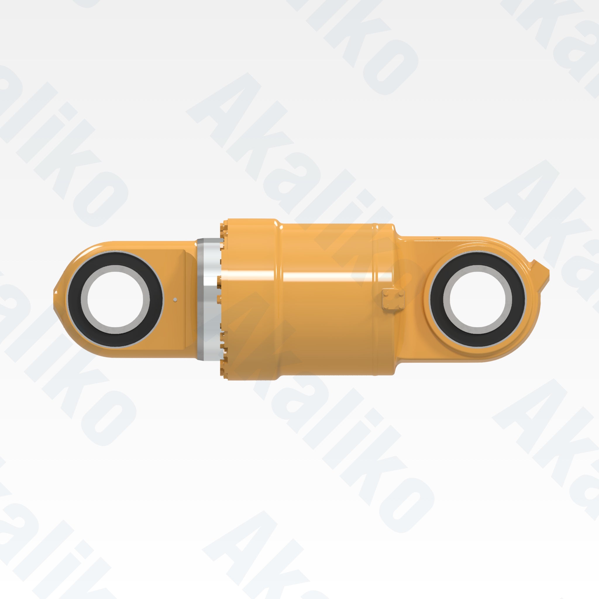 Side view of replacement rear suspension hydraulic cylinder for Caterpillar 797F dump truck, OEM part number 459-6749
