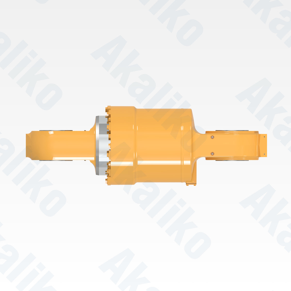 Top view of replacement rear suspension hydraulic cylinder for Caterpillar 797F dump truck, OEM part number 459-6749