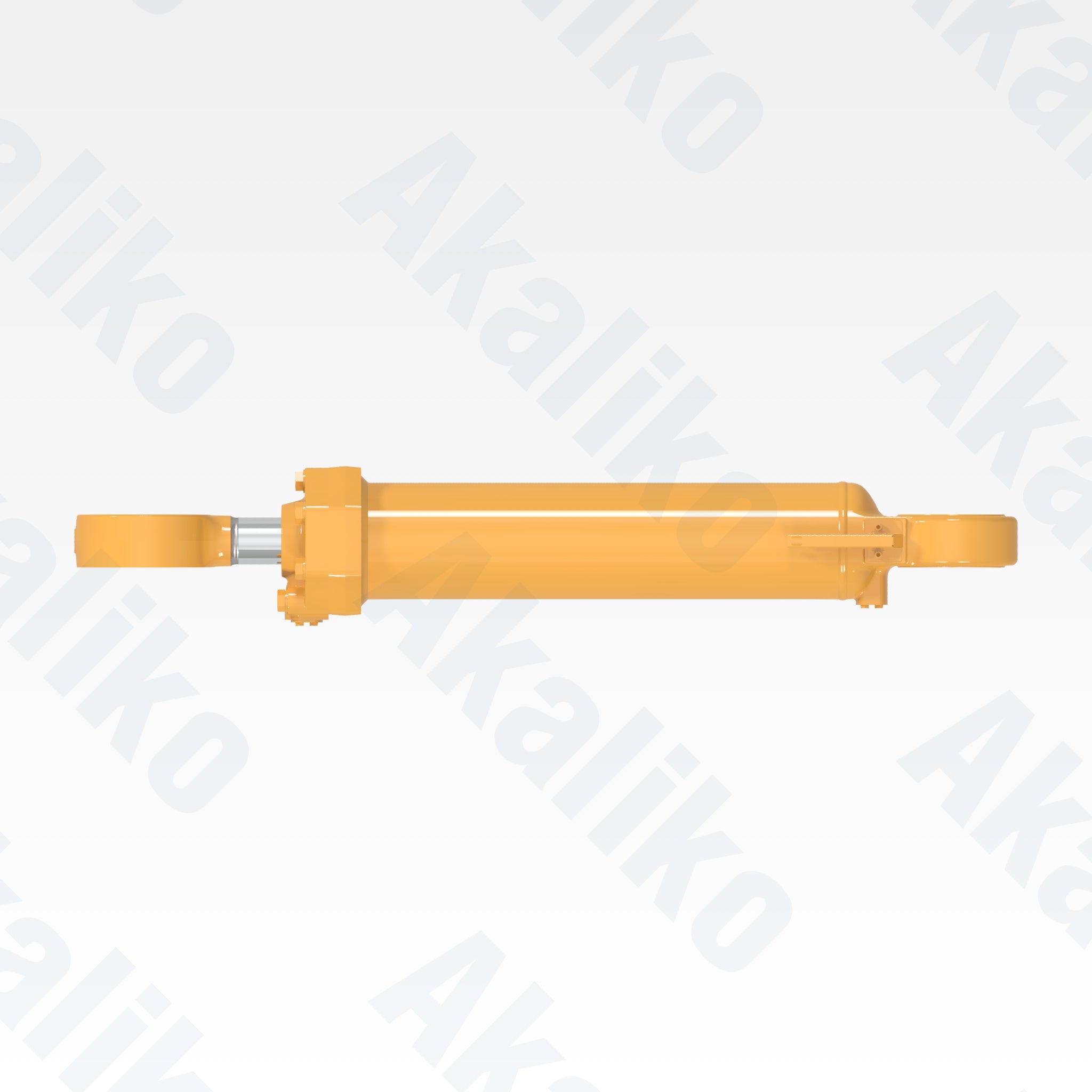 Top view of replacement steering hydraulic cylinder for Caterpillar 797F dump truck, OEM part number 590-0691