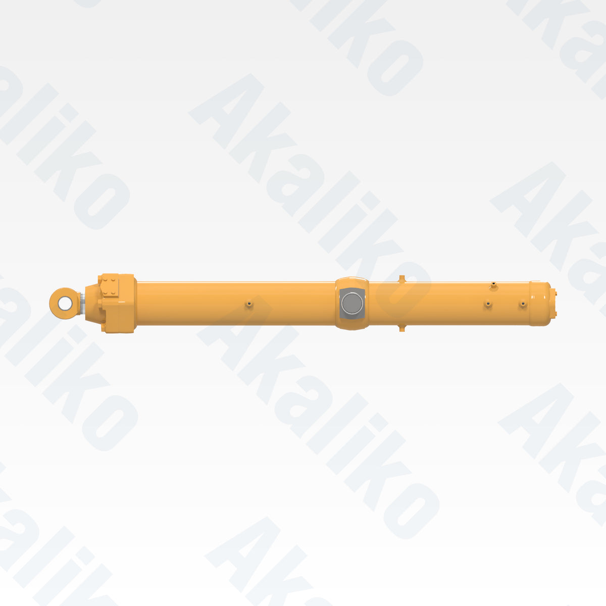 Side view of replacement blade lift hydraulic cylinder for Caterpillar 854G/854K wheel dozer, OEM part number 153-9938