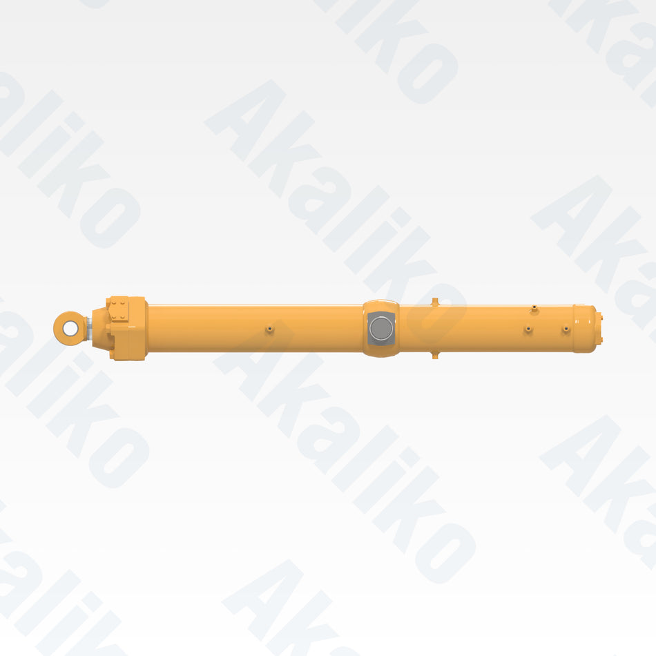Side view of replacement blade lift hydraulic cylinder for Caterpillar 854G/854K wheel dozer, OEM part number 153-9938