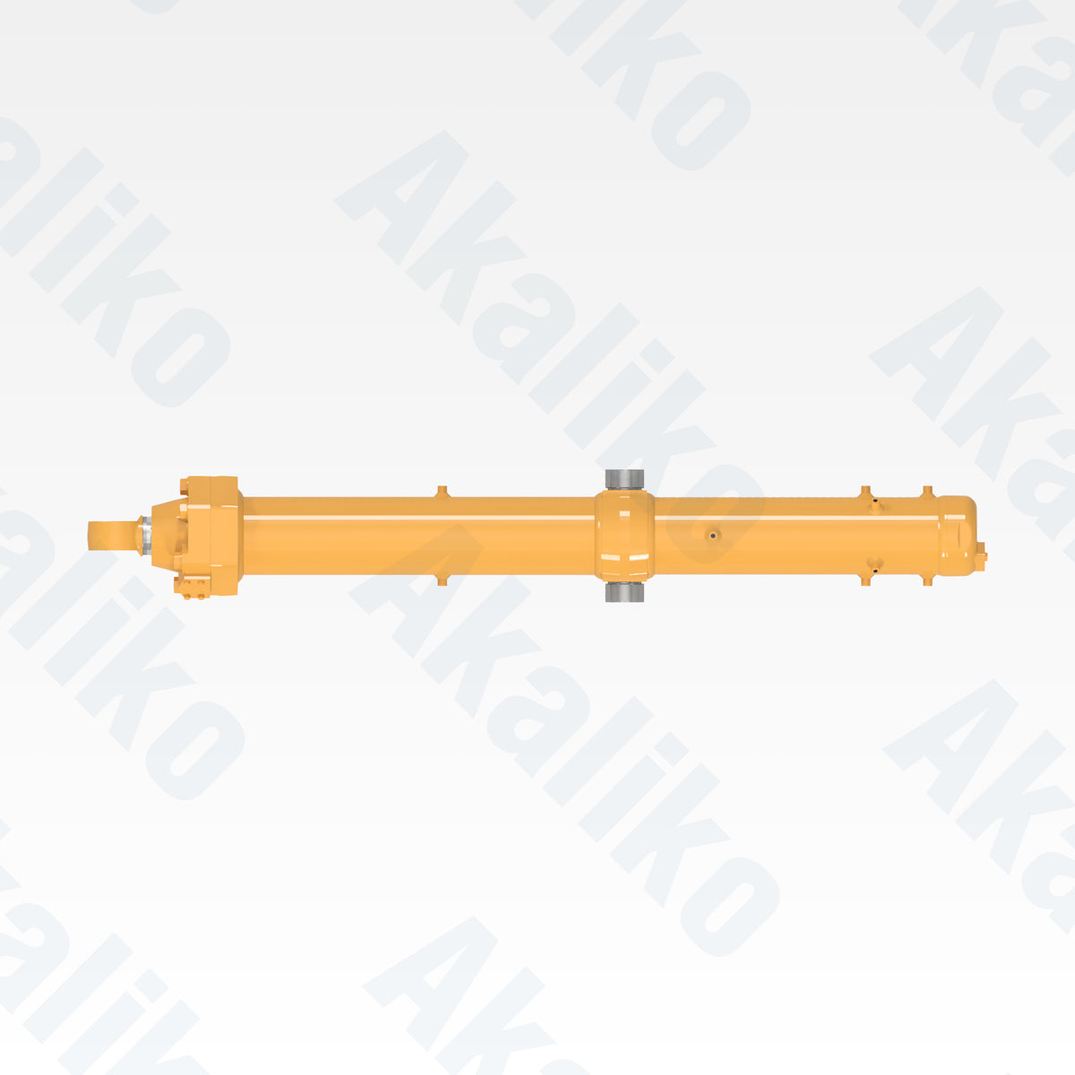 Top view of replacement blade lift hydraulic cylinder for Caterpillar 854G/854K wheel dozer, OEM part number 153-9938