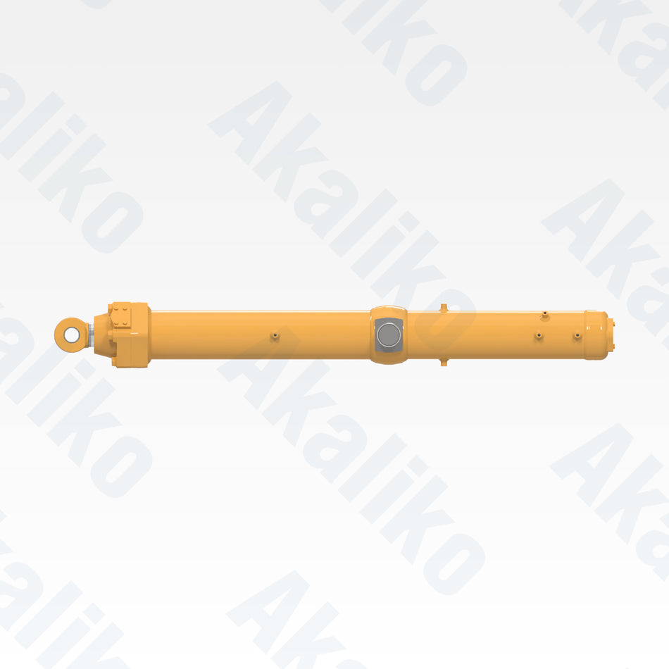 Side view of replacement blade lift hydraulic cylinder for Caterpillar 854G/854K wheel dozer, OEM part number 153-9939