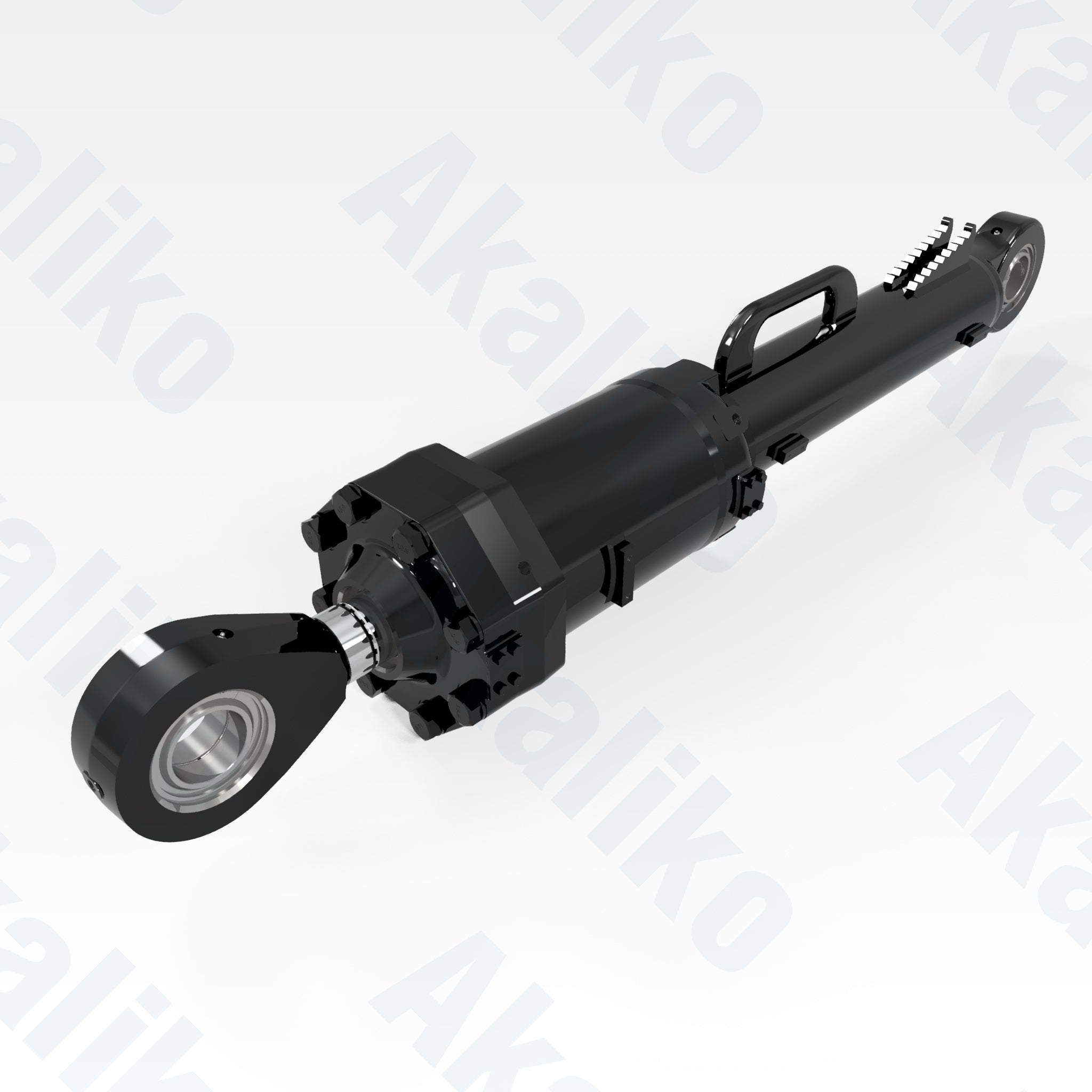 Replacement blade tilt hydraulic cylinder for Caterpillar 854G/854K wheel dozer, OEM part number 517-3766, aftermarket heavy equipment parts