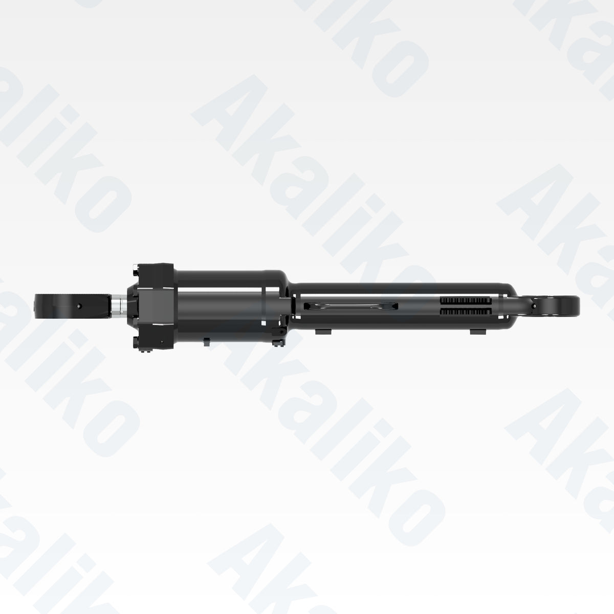 Top view of replacement blade tilt hydraulic cylinder for Caterpillar 854G/854K wheel dozer, OEM part number 517-3766