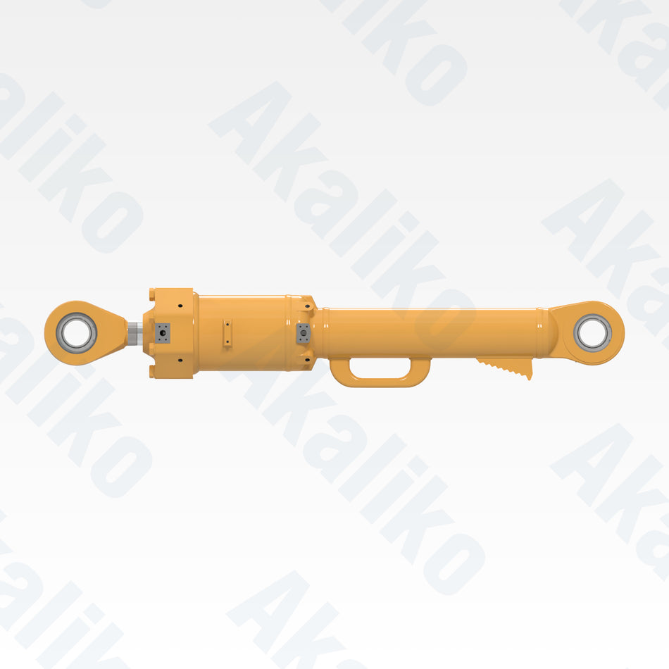 Side view of replacement blade tilt hydraulic cylinder for Caterpillar 854G/854K wheel dozer, OEM part number 517-3767