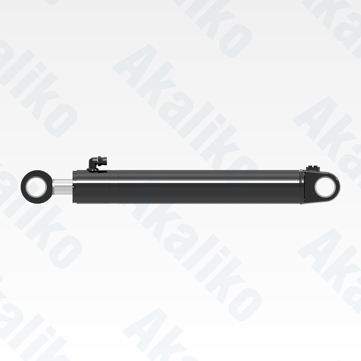 Side view of replacement boom lift hydraulic cylinder for Caterpillar 930H wheel loader, OEM part number 235-6823