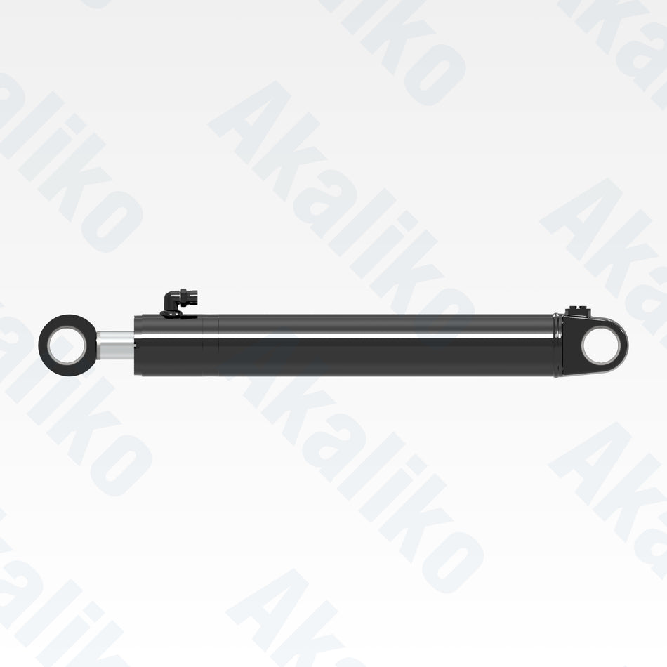 Side view of replacement boom lift hydraulic cylinder for Caterpillar 930H wheel loader, OEM part number 235-6823
