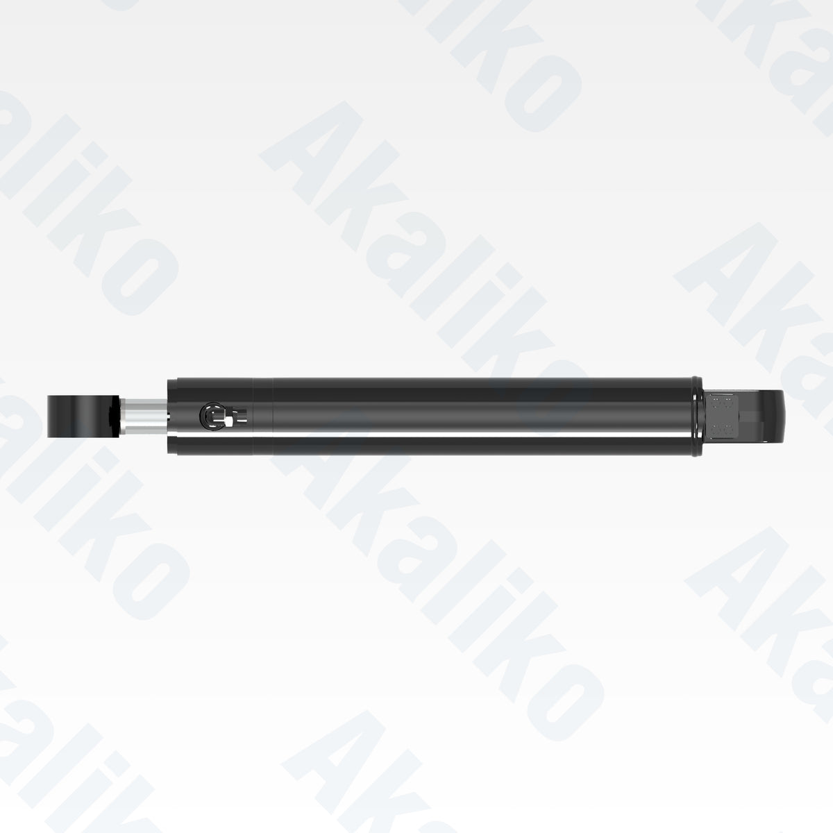 Top view of replacement boom lift hydraulic cylinder for Caterpillar 930H wheel loader, OEM part number 235-6823