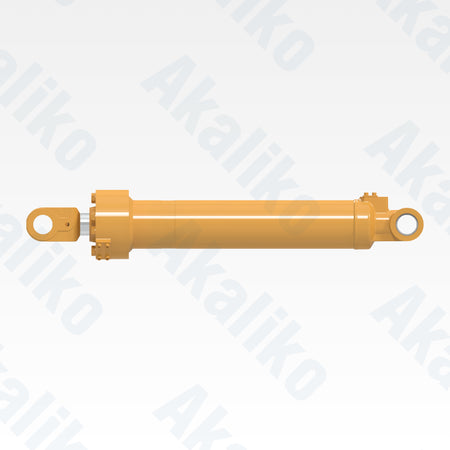 Side view of replacement boom lift hydraulic cylinder for Caterpillar 972H wheel loader, OEM part number 242-4274